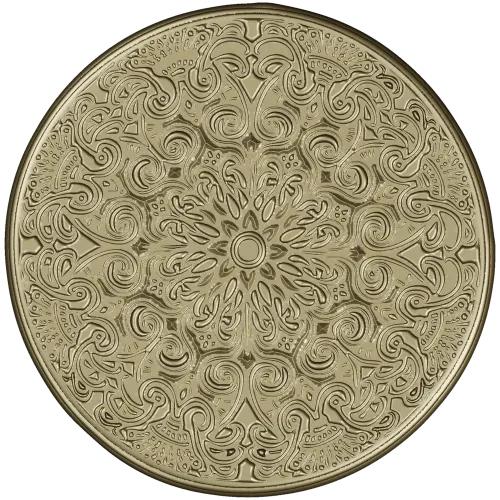 Ornate Circular Rosette - STL 3D Model for CNC Milling