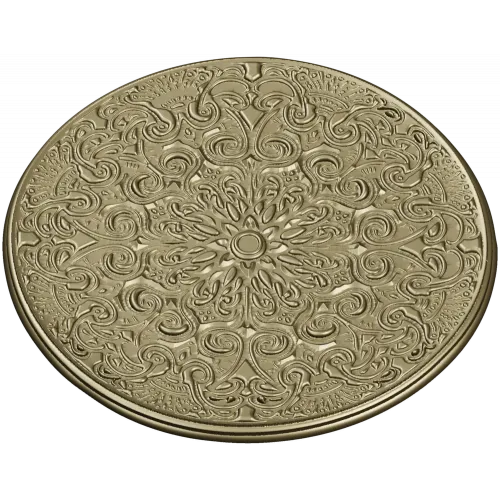 Ornate Circular Rosette - STL 3D Model for CNC Milling