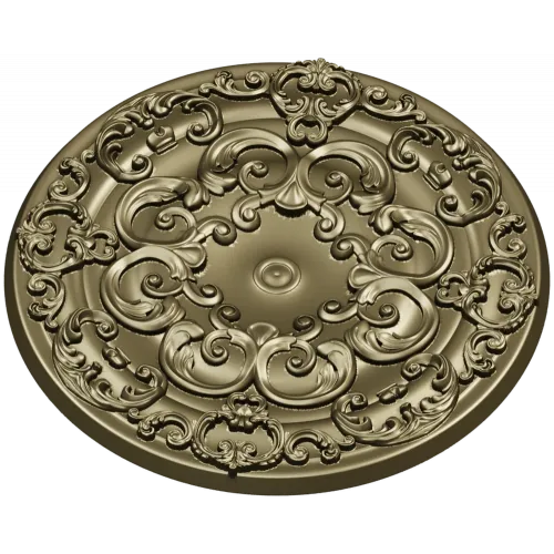 Барочная круглая розетка - 3D модель STL для ЧПУ