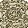 Circular Floral Rosette STL 3D Model for CNC