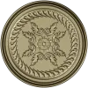 Круглая розетка в классическом стиле - STL модель для ЧПУ
