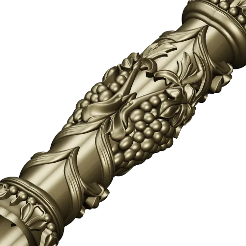 Grapevine Carved Baluster - STL 3D Model for CNC