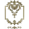 Baroque Shell Cartouche STL 3D model for CNC milling