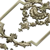 Baroque Shell Cartouche STL 3D model for CNC milling