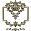 Baroque Shell Cartouche STL 3D model for CNC milling