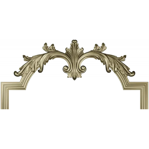 Baroque Acanthus Crest - STL 3D Model for CNC Routing