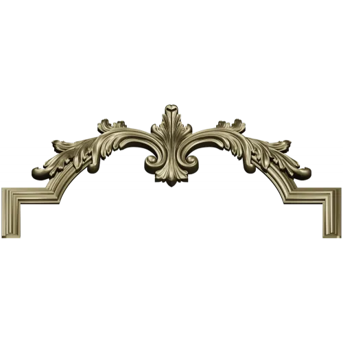 Baroque Acanthus Crest - STL 3D Model for CNC Routing