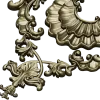 Rococo Shell & Acanthus Centerpiece - STL 3D Model for CNC