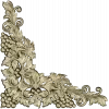 Rococo Grapevine Corner STL - 3D Model for CNC Milling