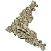 Rococo Grapevine Corner STL - 3D Model for CNC Milling