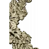 Rococo Grapevine Corner STL - 3D Model for CNC Milling