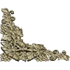 Rococo Grapevine Corner STL - 3D Model for CNC Milling