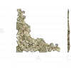 Rococo Grapevine Corner STL - 3D Model for CNC Milling
