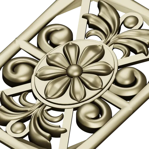 Florentine medallion relief - STL for CNC milling
