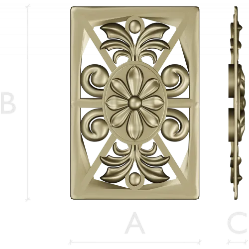 Florentine medallion relief - STL for CNC milling