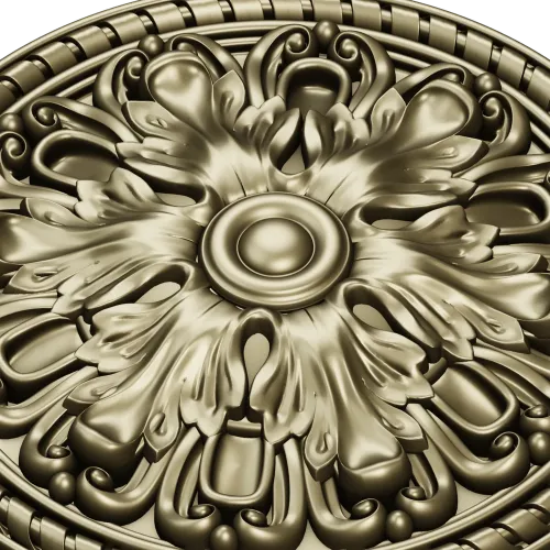 Acanthus Rosette STL for CNC
