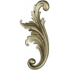 Acanthus Scroll STL - High-Relief Decorative Applique for CNC