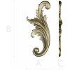Acanthus Scroll STL - High-Relief Decorative Applique for CNC