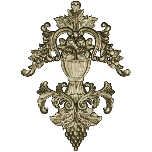 Baroque Vase Relief - STL 3D model for CNC decorative carving