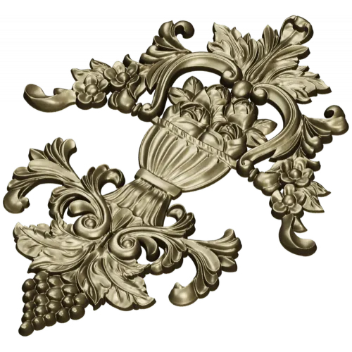 Baroque Vase Relief - STL 3D model for CNC decorative carving