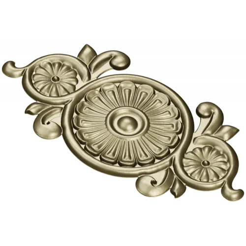 Декоративная розетка "Солнечная роза" - stl для ЧПУ