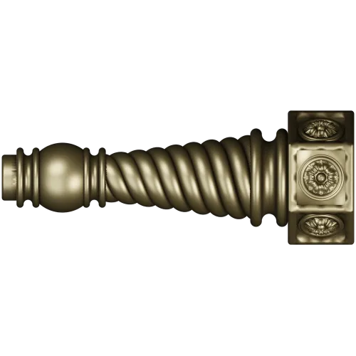 Spiral Turned Furniture Leg - STL 3D Model for CNC Milling