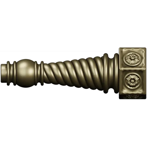 Spiral Turned Furniture Leg - STL 3D Model for CNC Milling
