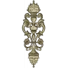 Pompadour Acanthus Applique - STL 3D model for CNC