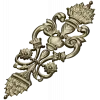 Pompadour Acanthus Applique - STL 3D model for CNC
