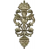Pompadour Acanthus Applique - STL 3D model for CNC