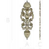 Pompadour Acanthus Applique - STL 3D model for CNC