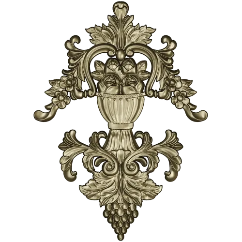 Ornate Urn and Acanthus Relief - STL 3D model for CNC