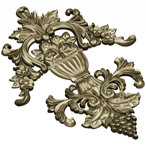 Ornate Urn and Acanthus Relief - STL 3D model for CNC