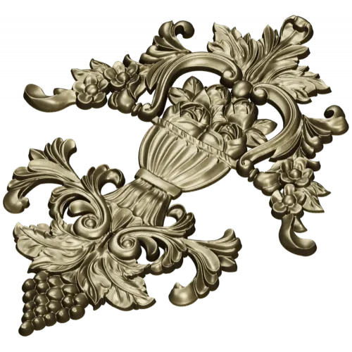 Ornate Urn and Acanthus Relief - STL 3D model for CNC