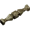 Baroque Rosette Connector - STL 3D model for CNC