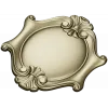 Rococo Shell Cartouche STL for CNC
