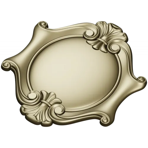 Rococo Shell Cartouche STL for CNC