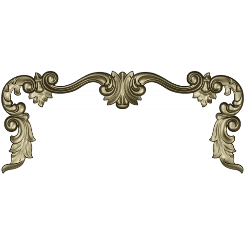 Baroque Acanthus Decorative Trim - STL 3D model for CNC