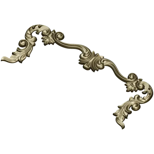 Baroque Acanthus Decorative Trim - STL 3D model for CNC