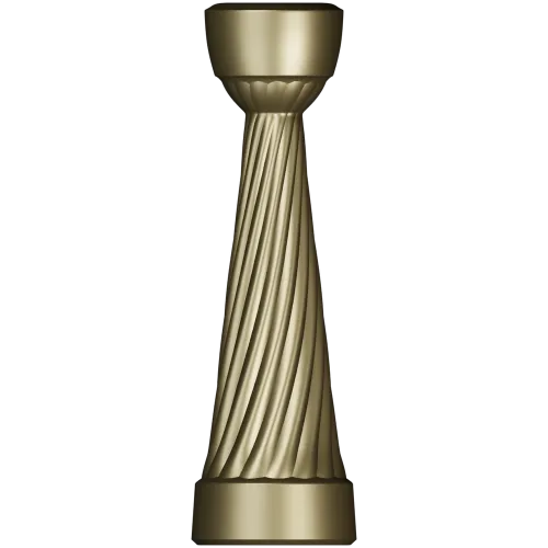 Винтовая мебельная ножка - 3D модель STL для ЧПУ