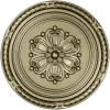 Round Floral Rosette STL - Decorative CNC Medallion