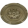 Round Floral Rosette STL - Decorative CNC Medallion