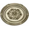 Round Floral Rosette STL - Decorative CNC Medallion
