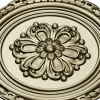 Round Floral Rosette STL - Decorative CNC Medallion