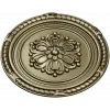 Round Floral Rosette STL - Decorative CNC Medallion
