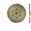 Round Floral Rosette STL - Decorative CNC Medallion