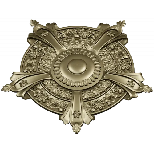 Auric Fleur Rosette - STL 3D model for CNC milling