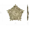 Auric Fleur Rosette - STL 3D model for CNC milling