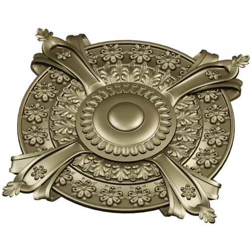 Baroque Rosette 3D STL for CNC