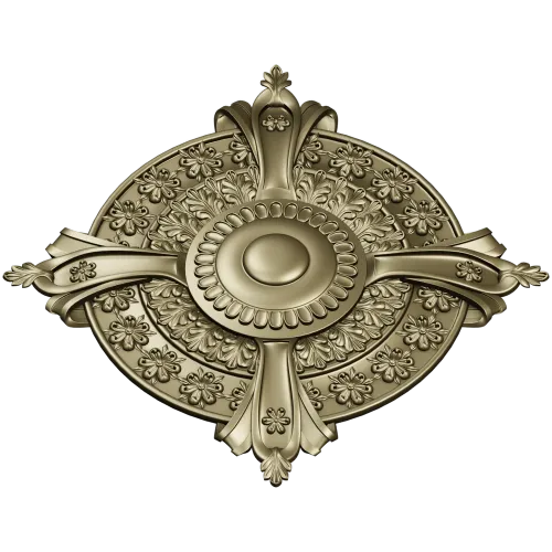 Baroque Rosette 3D STL for CNC